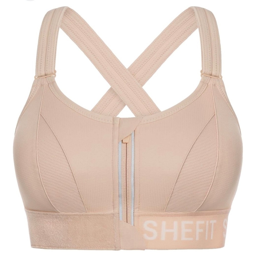 NWT Shefit Ultimate Adjustable High Impact Sport Bra 4 Luxe (4X) Sandstrom
